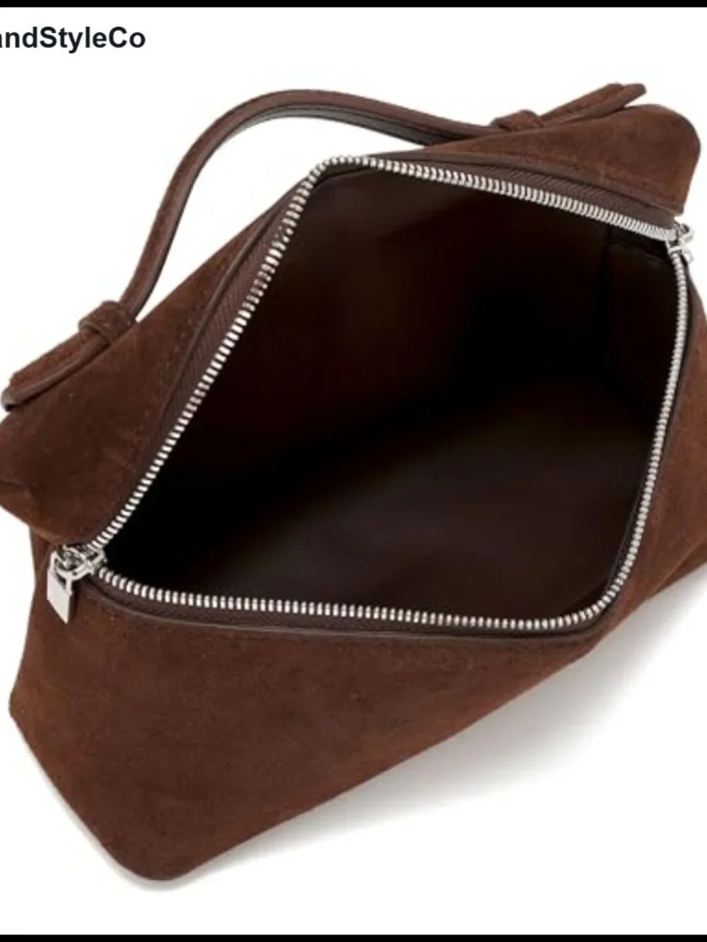 Women's Real Suede Leather Crossbody Bag with Top Handle, Shoulder Strap